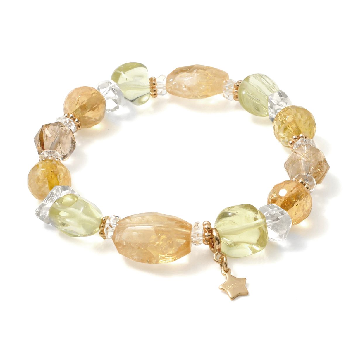 集英社HAPPY PLUS STOREで買える「Malulani Hawaii(マルラニハワイ/水晶玉子「オリエンタル占星術」 スターカットブレス GOLD2026」の画像です。価格は19,800円になります。