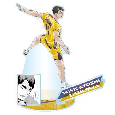 ハイキュー　牛島若利　vリーグ　MEGAアクリル　ポスター ハイキュー!! 横断幕アクリルスタンド 牛島若利 - メルカリ