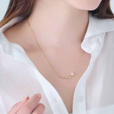 集英社HAPPY PLUS STOREPhoebe（フィービィー）/【金属アレルギー対応】スライヴパールネックレス