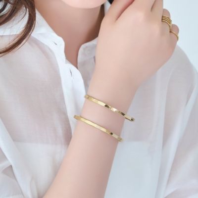 集英社HAPPY PLUS STOREPhoebe（フィービィー）/【金属アレルギー対応】2ラインテクスチャーワイドカフバングル