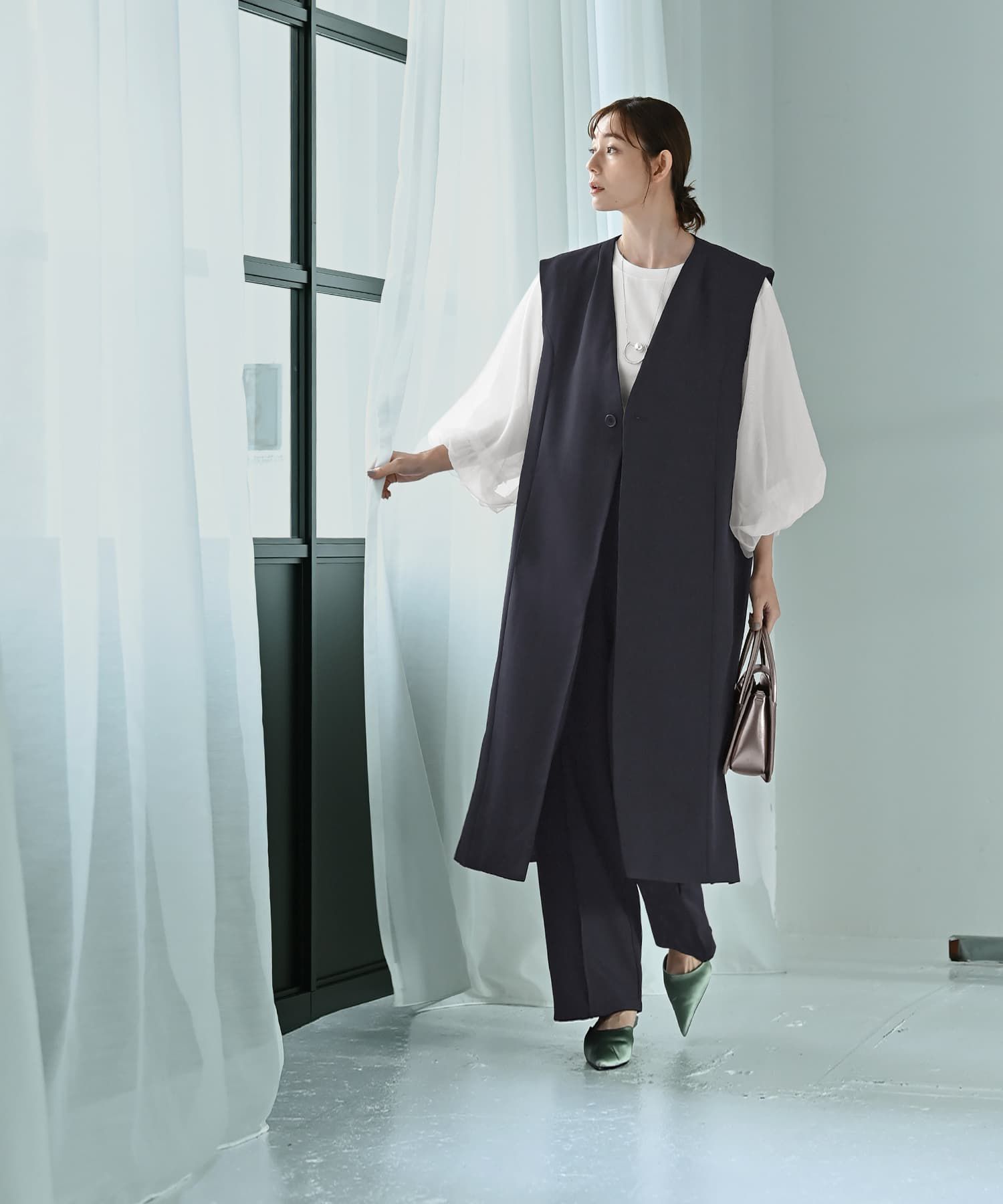 STYLE DELI(スタイルデリ)/【Kana Oyama×BLK001】ロングジレ