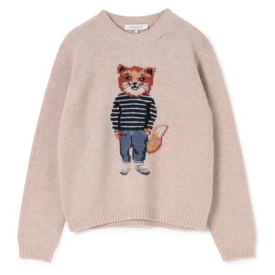 Rietveld@Maison Kitsune メゾンキツネ MAISON KITSUNE(メゾン・キツネ)のDRESSED FOX INTARSIA WOOL