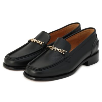 MAISON KITSUNE(]ELcl)/PROFILE FOX LEATHER LOAFERS