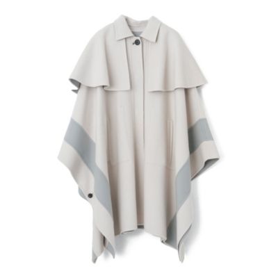 どちらを表にしても美しいリバーシブル仕様が魅力　リバーポンチョコート