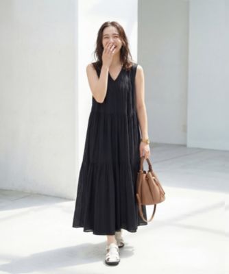 STYLE DELI(スタイルデリ)の【LUXE】楊柳ティアードサマードレスB通販