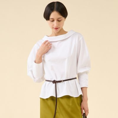 martinique - martinique マルティニーク . ボートネック リブ コットン ニット martinique マルティニーク . ボートネック リブ コットン ニット