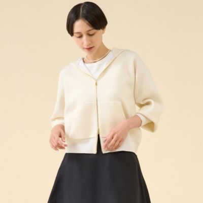 集英社HAPPY PLUS STOREmartinique（マルティニーク）/ダブルフェイスニットパーカー