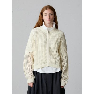 orimi ジップニット ORIMI(オリミ) 24SS GRITTER KNIT POROスパンコールジップ