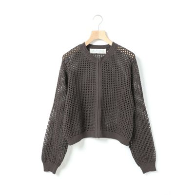 【MidiUmi】メッシュ　ニットベスト　カーディガン　グレー MidiUmi メッシュニットベスト｜ MARcourt ONLINE STORE