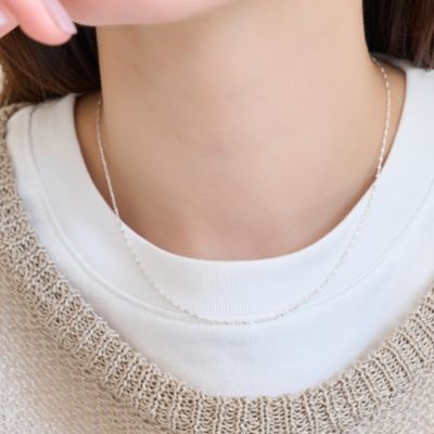 集英社HAPPY PLUS STOREPhoebe（フィービィー）/【SV925】シルキーシャインスエッジチェーンネックレス／40cm