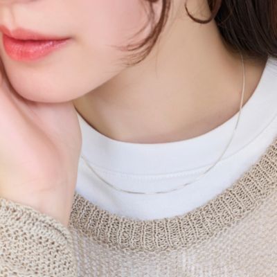 集英社HAPPY PLUS STOREPhoebe（フィービィー）/【SV925】シルキーシャインベネチアンチェーンネックレス／40cm