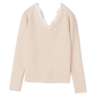 トップス CLANE 2WAY FRILL V NECK KNIT TOPS CLANE(クラネ)の2WAY FRILL V NECK KNIT TOPS通販 | 集英社HAPPY
