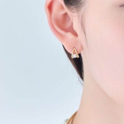 集英社HAPPY PLUS STOREPhoebe（フィービィー）/【痛くないシリーズ／金属アレルギー対応】ドロップパールライトフィットイヤリング