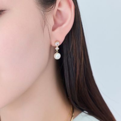 集英社HAPPY PLUS STOREPhoebe（フィービィー）/【痛くないシリーズ／金属アレルギー対応】ルナドロップパールライトフィットイヤリング