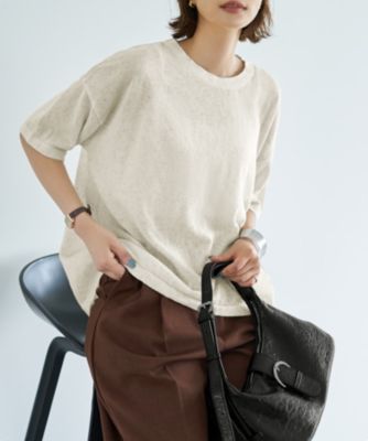 集英社HAPPY PLUS STORESTYLE DELI（スタイルデリ）/リネン混ニットTシャツ
