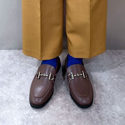 晴れの日も小雨の日も安心して履けるローファー　【晴雨兼用】ビットローファー