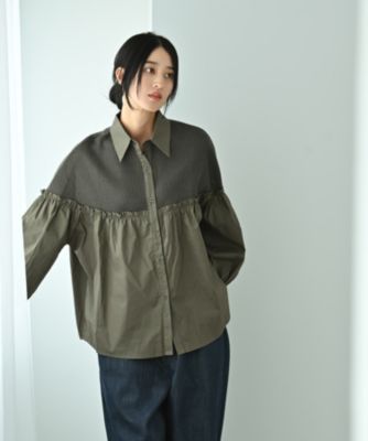 集英社HAPPY PLUS STORESTYLE DELI（スタイルデリ）/【BLK001】ソフトドッキングシャツ