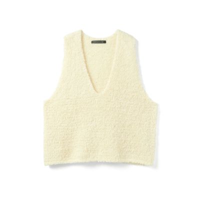 集英社HAPPY PLUS STOREmizuiro ind（ミズイロインド）/へアリーVネックベスト