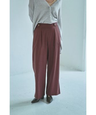 集英社HAPPY PLUS STOREmarjour（マージュール）/STRETCH LINEN LIKE WIDE PANTS