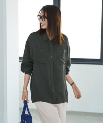 集英社HAPPY PLUS STORESTYLE DELI（スタイルデリ）/【LUXE】前裾イン風ワザあり2WAYシャツ