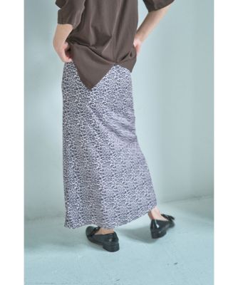 marjour(マージュール)のLEOPARD SLIT SKIRT通販 eclat premium 