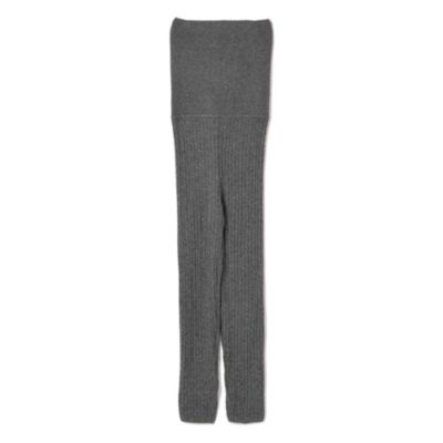 しっかり温かい、ケーブル編みのロングレギンス　Cable long leggings