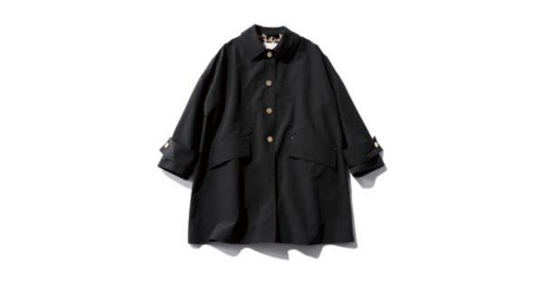 新品タグ付】MACKINTOSH HUMBIE MB 金ボタン コート 黒 4 MACKINTOSH 
