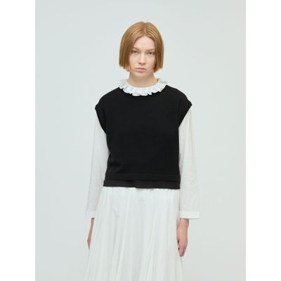 mizuiro ind(ミズイロインド)のシフォンフリルヘムベスト通販 | 集英社