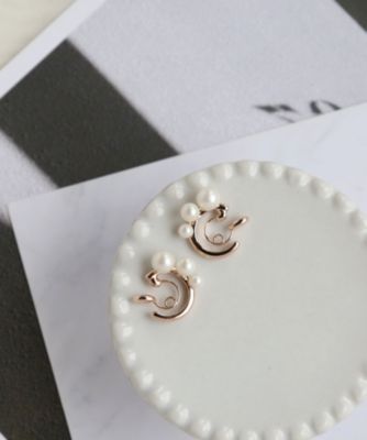 集英社HAPPY PLUS STOREcollecala（コレカラ）/miniループフィット・パール×フープイヤリング