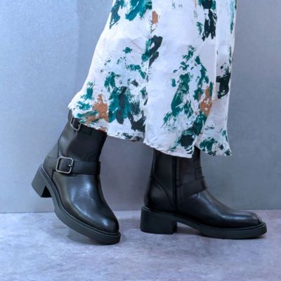 軽さと上質感を兼ね備えたエンジニアブーツ　【APOM】晴雨兼用・本革ウォータープルーフエンジニアブーツ