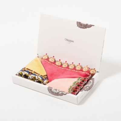 近沢レース店(チカザワレーステン)の【eclat限定】タオルハンカチ3枚