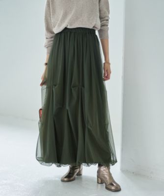 STYLE DELI(スタイルデリ)の【LUXE】タックチュールバルーンスカート