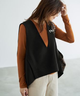 STYLE DELI(スタイルデリ)の【LUXE】前後差テールVネックベスト通販