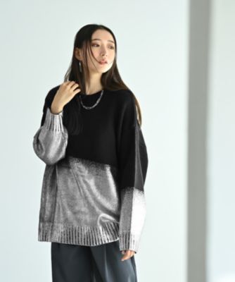 集英社HAPPY PLUS STORESTYLE DELI（スタイルデリ）/【BLK001】箔プリントオーバーサイズプルオーバー