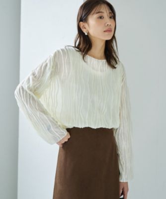 大きいサイズ✨️《エムフィル》ギャザーショルダーケープブラウス 