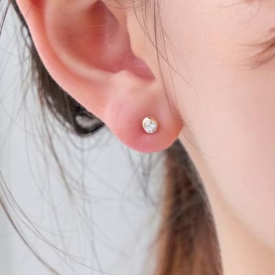 集英社HAPPY PLUS STOREPhoebe（フィービィー）/【金属アレルギー対応】ムーンライトビジューセラミックピアス（片耳）