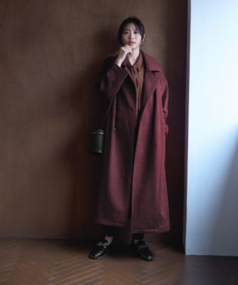 LOEFF サイドスリットマキシコート ＆ISSUE LOEFF/ロエフ＞スリット