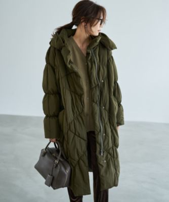 12/16まで値下げ中【美品】 didizizi BEAR ロングコート カーキ STYLE DELI(スタイルデリ)の【LUXE】暖か軽量◇機能中綿ギャザーロング