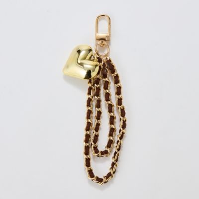 集英社HAPPY PLUS STOREPhoebe（フィービィー）/スウェードチェーンハートバッグチャーム