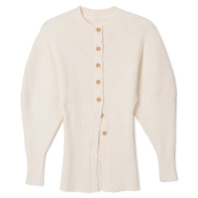 AKIRANAKA(アキラナカ)のGreer crew neck knit cardigan通販