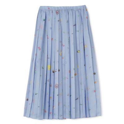 ミュベール　スカート MUVEIL(ミュベール)の落書きプリントプリーツスカート通販 | 集英社