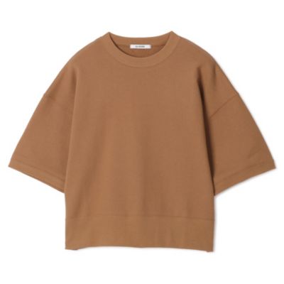 コットン裏毛 半袖ショート丈スウェット