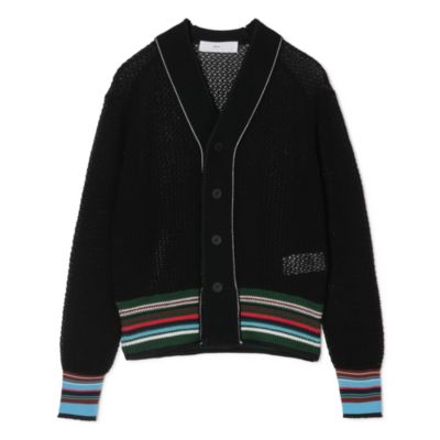 TOGA PULLAトーガプルラブラック黒Vネックカットソー赤水色グラデーション 中古・古着通販】TOGA PULLA (トーガ プルラ) ピケジャージーロング