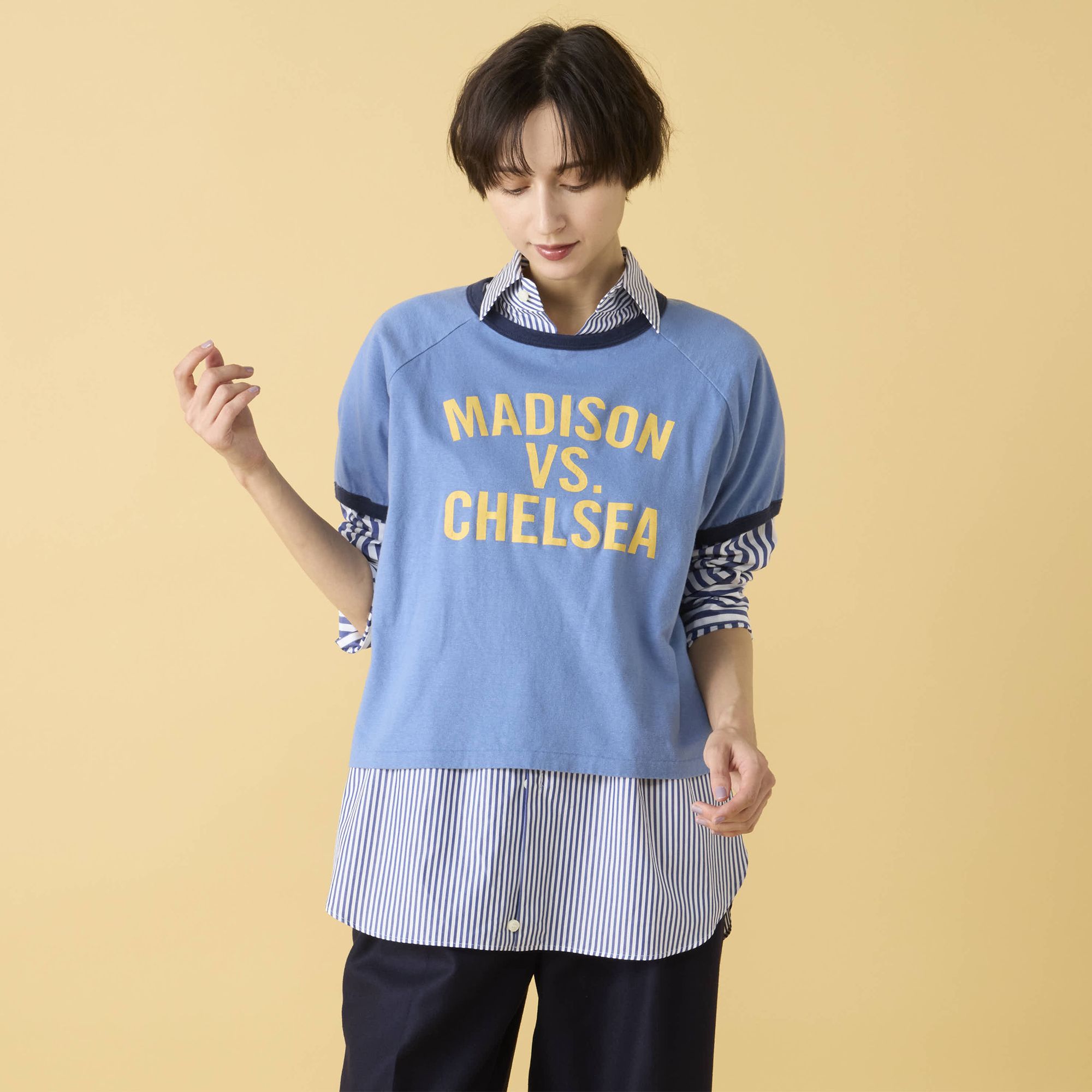 MADISONBLUE(マディソンブルー)/H／S RINGER TEE