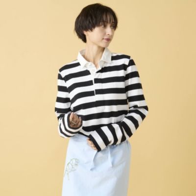 MADISONBLUE(マディソンブルー)のSLIM FIT RUGBY SHIRT COTTON BORDER