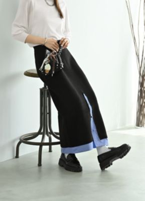 集英社HAPPY PLUS STORESTYLE DELI（スタイルデリ）/【BLK001】シャツドッキングスカート