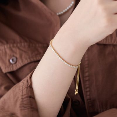 phoebe K10 イエローゴールド フィービィー ライン ブレスレット phoebe K10 イエローゴールド フィービィー ライン ブレスレット