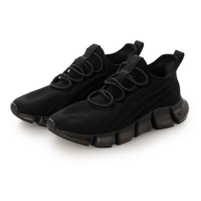 歩きたくなる【次世代クリアソール】ニットスニーカー　クリアソールニットスニーカー