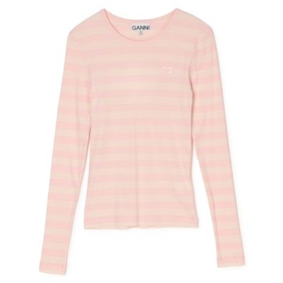 GANNI(ガニー)のSoft Cotton Stripe Rib Longsleeve通販 | 集英社HAPPY