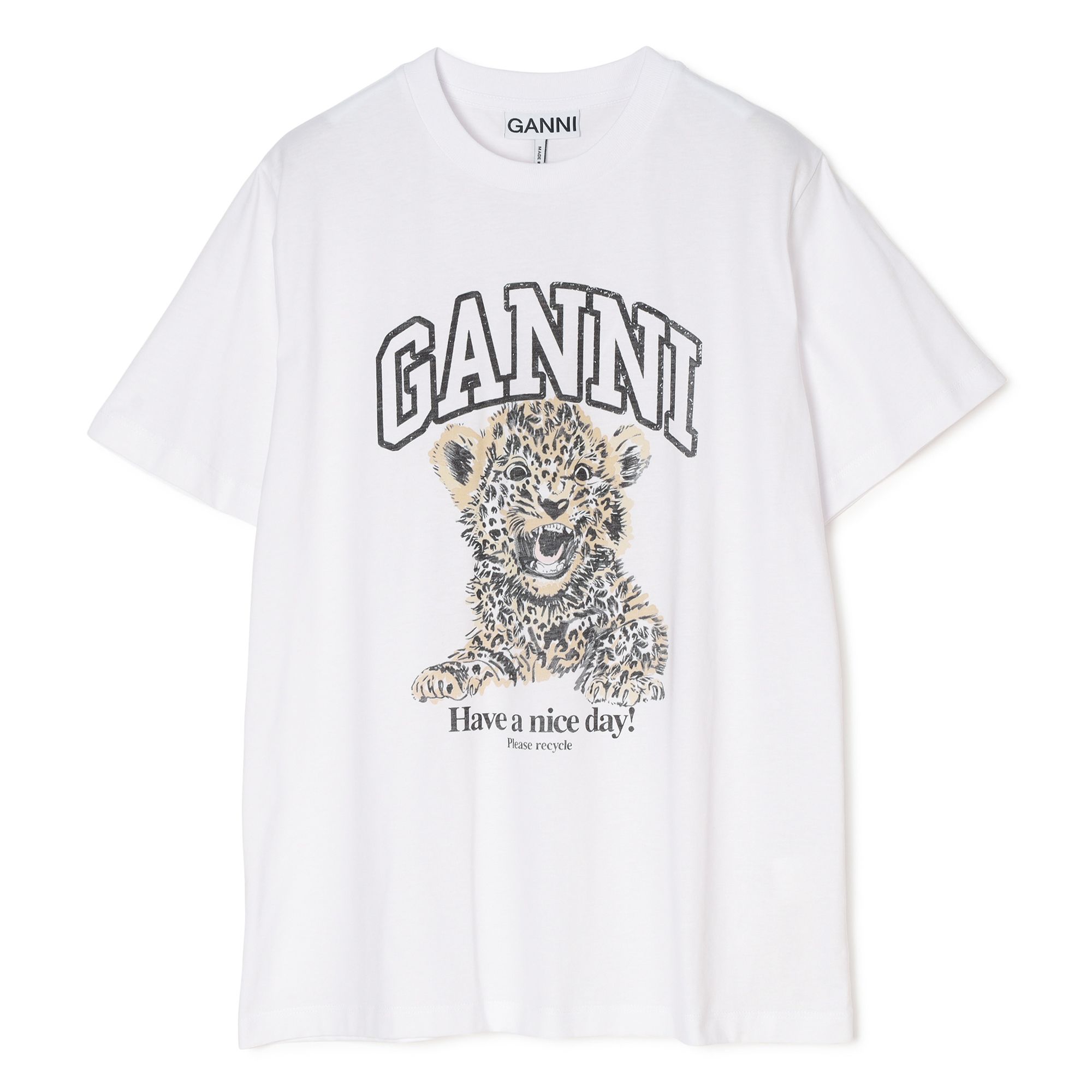 GANNI・Basic Jersey Leopard Relaxed T－shirt ・¥22,000